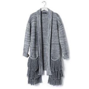 Banana Republic Fringe Sweater Jacket Cardigan